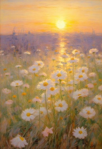 Blomster 88, ca. 2023 (olje på lerret) av Angelita Hawke