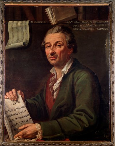 Portrett av Pierre Eugene Francois, markis av Ligniville (maleri av Angelo Crescimbeni