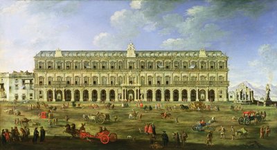 Utsikt over palasset i Napoli av Angelo Maria Costa