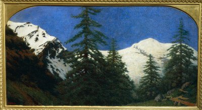 Høye fjell av Angelo Morbelli