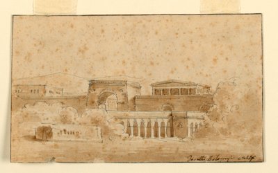 Scenedesign, antikke bygninger av Angelo Toselli