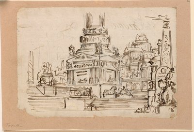 Scenedesign, sokkel av monument av Angelo Toselli
