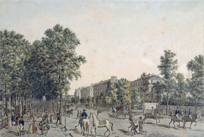 Grands Boulevards i 1804 av Angelo after Garbizza