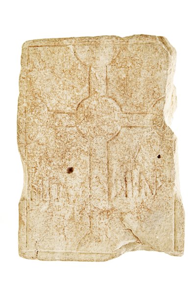 Gravmarkør, midten av 7. til midten av 8. århundre (kalkstein) av Anglo Saxon Anglo Saxon