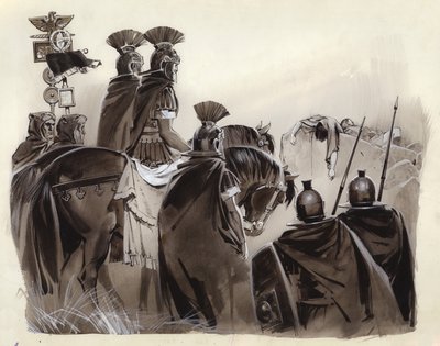 Brutus og Cassius døde (gouache på papir) av Angus McBride