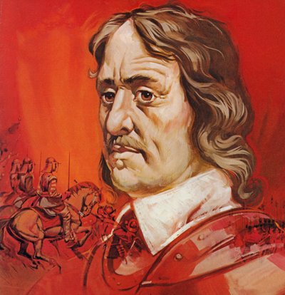 Oliver Cromwell (fargelitografi) av Angus McBride