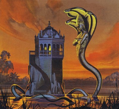 Naga-kongen (fargelitografi) av Angus McBride