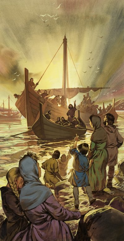 Avskjeden (gouache på papir) av Angus McBride