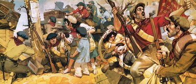 Forsvaret av Madrid under den spanske borgerkrigen av Angus McBride