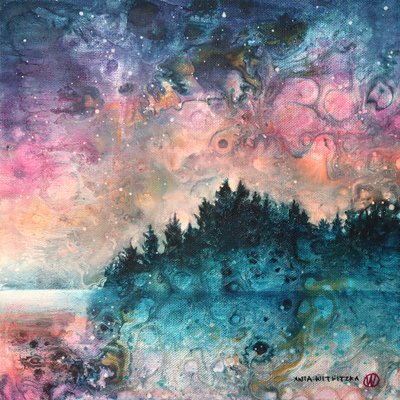 Cosmic Forest Lake av Ania Witwitzka