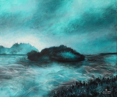 De rolige vannene rundt Teal Island av Ania Witwitzka