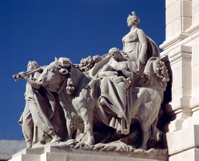 Jordbruk, fra monumentet til Cortes av Cadiz av Aniceto Marinas y Garcia