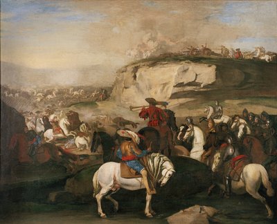 Slagscene, ca. 1630-39 av Aniello Falcone