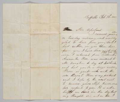 Brev til John Copeland fra hans kone Ann, 18. februar 1861. av Ann Hurst Copeland