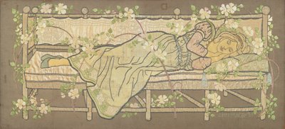 Tornerose (silkebroderi) av Ann MacBeth