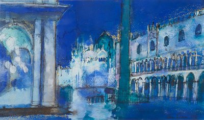 Venezia (blekk og akvarell) av Ann Oram