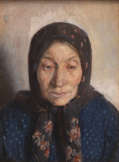 En gammel fiskerkone av Anna Ancher