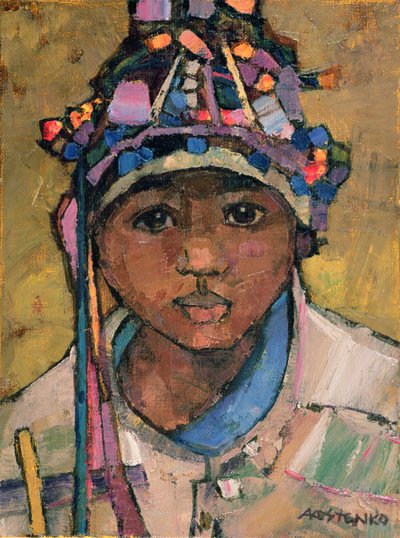 Portrett av en gutt av Anna Contemporary Artist Kostenko