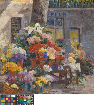 Blomstermarkedet i Menton (Côte d#39;Azur) av Anna de Weert
