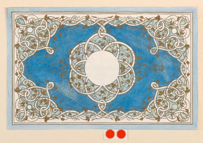Design for et boksdeksel av Anna M. de Pool