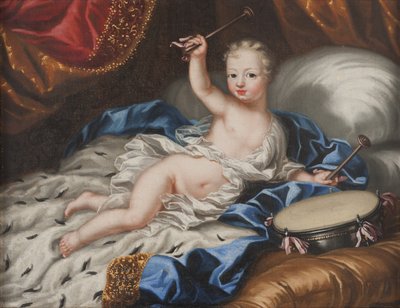 Le roi Charles XII (Carl de Suede), enfant - Portrett av kong Charles XII av Sverige (1682-1718) som barn, av Ehrenstrahl, Anna Maria (1666-1729). Olje på lerret av Anna Maria Ehrenstrahl