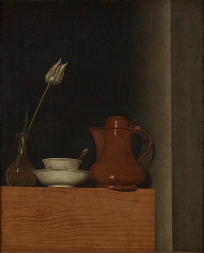 Stilleben med kanne og tulipan av Anna Maria Punz