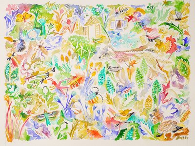 1 Svanesang, 2023 (akvarell) av Anna Pugh