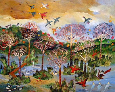 Everglade, 2013 (akryl) av Anna Pugh