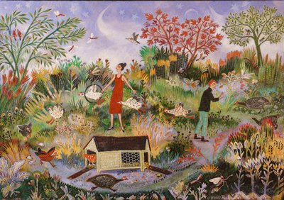 En To Tre, 2019 (akryl) av Anna Pugh