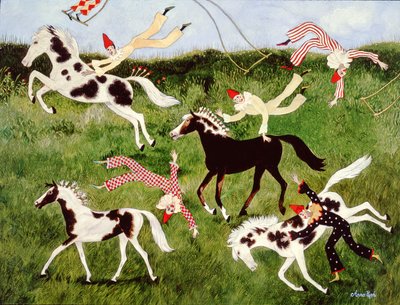 Øvelse gjør mester, 2010 (akryl) av Anna Pugh