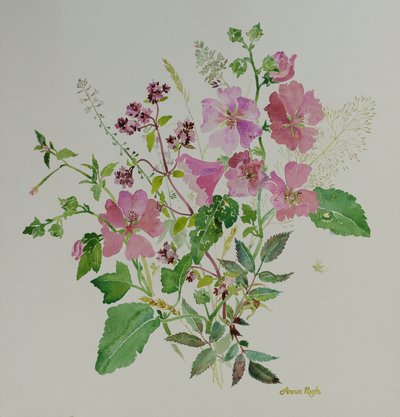 Stilleben blomster 3, 2021 (maleri) av Anna Pugh