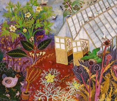 Drivhuset, 2017 (akryl) av Anna Pugh