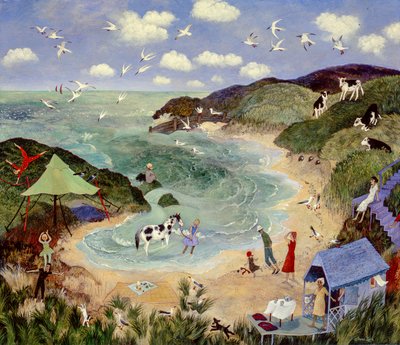 To for glede, 2003 (akryl) av Anna Pugh