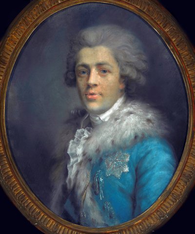 Portrett av grev Ignacy Potocki (1750-1809). (Portrett av greven Roman Ignacy Franciszek Potocki). Verk av Anna Gault de Saint Germain (Rajecka) (ca. 1760-1832), pastell på papir, ca. 1784. Polsk kunst av Anna Rajecka Gault de Saint Germain