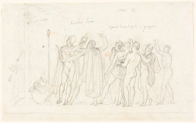 The Archery Match, fra Aeneiden, bok V av Anne-Louis Girodet de Roucy-Trioson