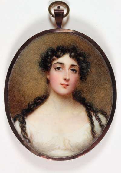 Selvportrett (emalje) av Anne  Wellesley