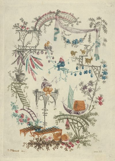 Chinoiserie fra New Suite of Chinese Arabesque Notebooks, 1790-99. av Anne Allen