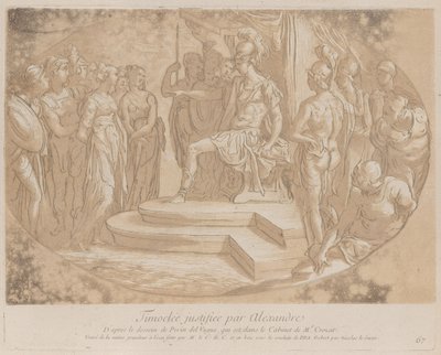Alexander den store frigjør Timoclea, frous bea..., ca. 1729-40 av Anne Claude Philippe de