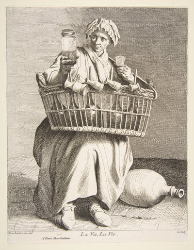 Brandy-selger, 1737. av Anne Claude Philippe de Caylus