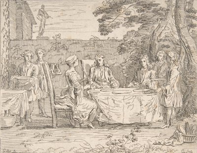 Distinguished Meal, ca.1725-1765. av Anne Claude Philippe de Caylus