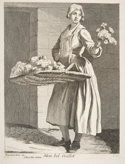 Blomsterforhandler, 1738. av Anne Claude Philippe de Caylus