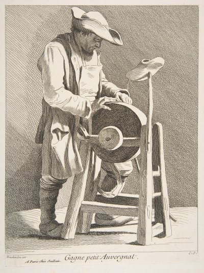 Knivsliper, 1742. av Anne Claude Philippe de Caylus