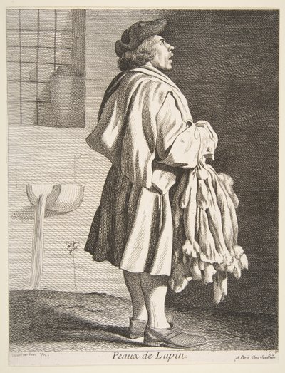 Kaninpelthandler, 1737. av Anne Claude Philippe de Caylus