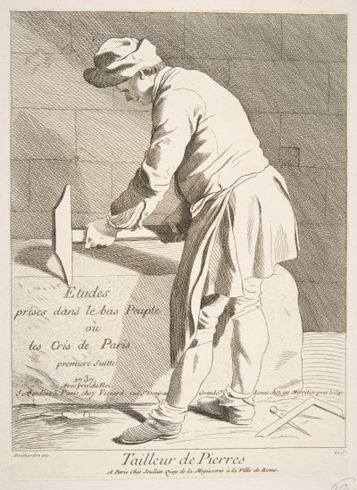Steinskjærer, 1737. av Anne Claude Philippe de Caylus