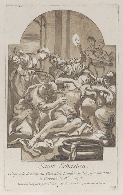 Martyrdøden til Saint Sebastian, ca. 1729. av Anne Claude Philippe de Caylus