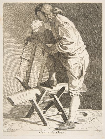 Vedskjærer, 1742. av Anne Claude Philippe de Caylus