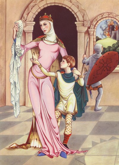 Königin Mathilde und ihr Sohn Heinrich von Anne & Johnstone Janet (1928-79) Johnstone