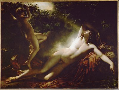 Endymion, Mondschein-Effekt von Anne Louis Girodet de Roucy-Trioson