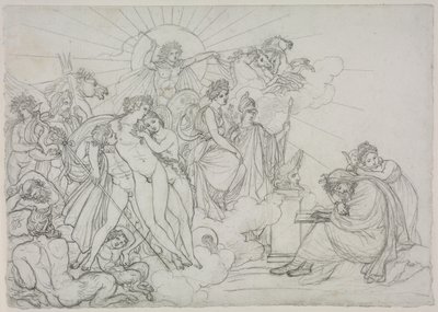 Påkallelse til guddommene som presiderer over jordbruk fra Virgils "Georgics" av Anne Louis Girodet de Roucy Trioson