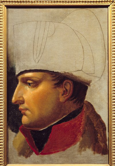 Portrett av Napoleon I (1769-1821) studie for overlevering av nøkler til byen Wien 13. november av Anne Louis Girodet de Roucy Trioson